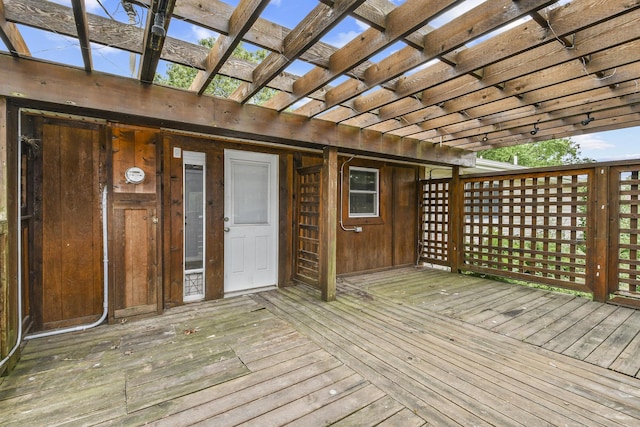 7047 W Lone Oak St, Springfield, MO 65803 - wooden terrace featuring a pergola