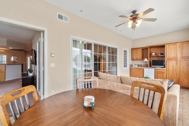 200 Glory Rd Unit B6, Branson, MO 65616 - dining room with ceiling fan