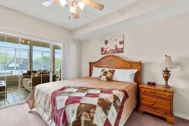 200 Glory Rd Unit B6, Branson, MO 65616 - carpeted bedroom with ceiling fan and baseboards