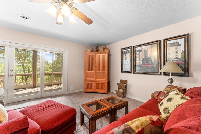 200 Eagle Pointe Dr, Branson, MO 65616 - living room with a ceiling fan and carpet flooring