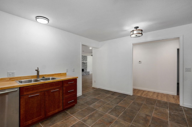 119 E Mill St, Republic, MO 65738 - kitchen featuring dishwasher and wooden counters