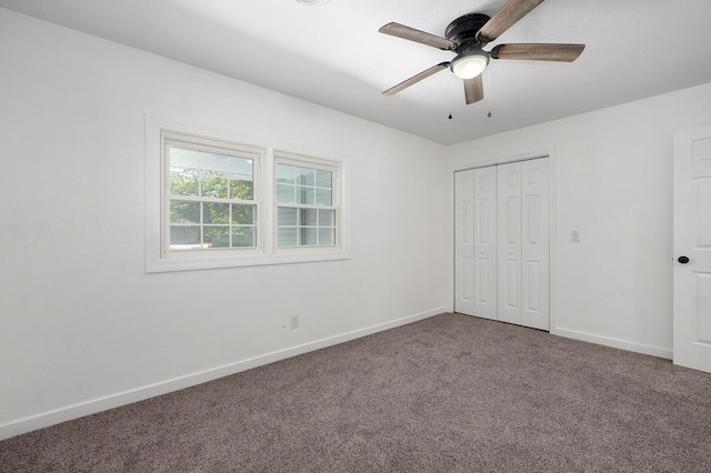119 E Mill St, Republic, MO 65738 - unfurnished bedroom featuring carpet flooring, a closet, and a ceiling fan