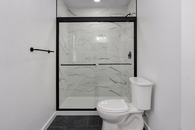 119 E Mill St, Republic, MO 65738 - bathroom featuring a marble finish shower and tile patterned flooring