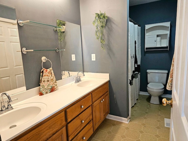 551 State Highway O, Seymour, MO 65746 - bathroom with double vanity and tile patterned floors