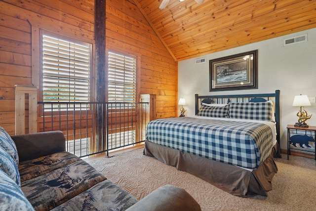 109 Grand Mountain Ave Unit 39-1, Branson, MO 65616 - bedroom with vaulted ceiling, wood ceiling, and wood walls