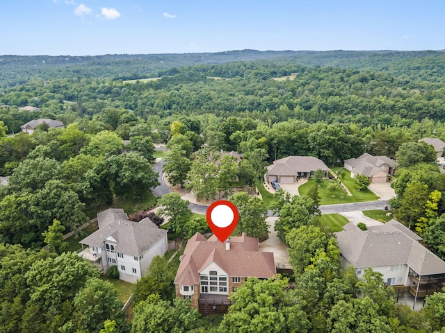 1007 Silvercrest Pl, Reeds Spring, MO 65737 - aerial view of residential area featuring a forest