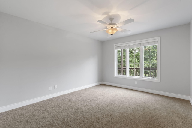 1007 Silvercrest Pl, Reeds Spring, MO 65737 - carpeted spare room with baseboards and a ceiling fan