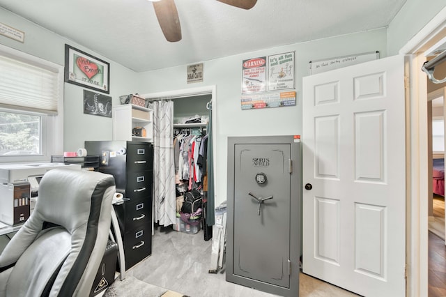 3153 W Washita St, Springfield, MO 65807 - office area with a ceiling fan