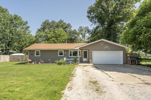 3153 W Washita St, Springfield, MO 65807 - ranch-style house featuring a garage, concrete driveway, and roof with shingles