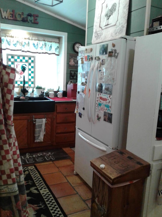 701 Spears Ave, Crane, MO 65633 - kitchen featuring freestanding refrigerator and a sink