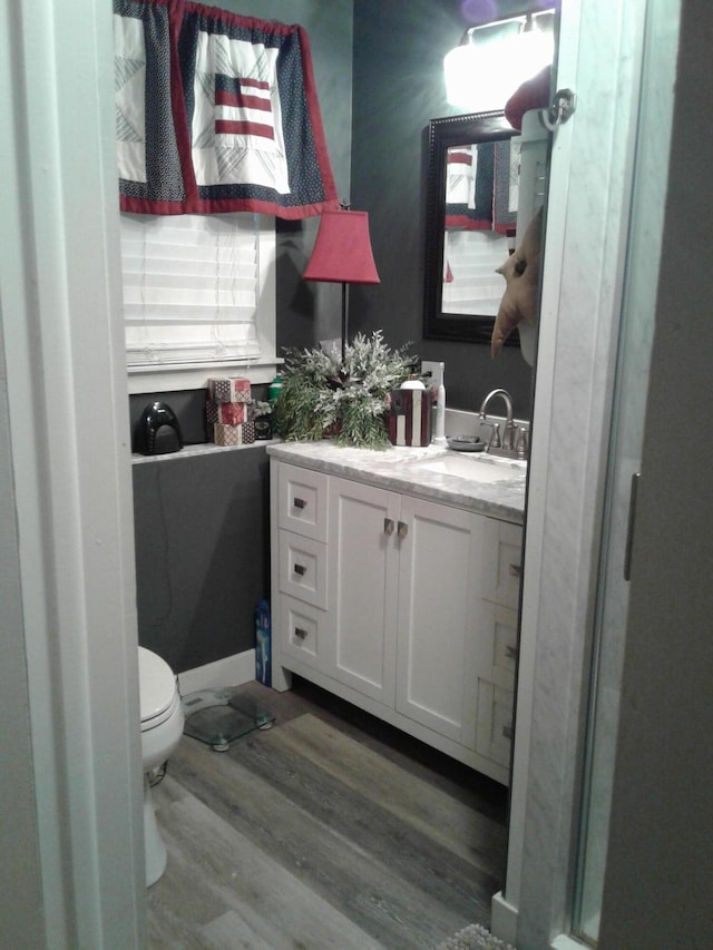 701 Spears Ave, Crane, MO 65633 - bathroom with vanity and wood finished floors