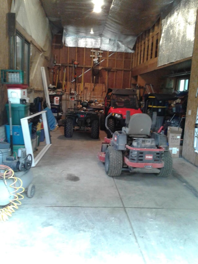701 Spears Ave, Crane, MO 65633 - garage featuring a workshop area