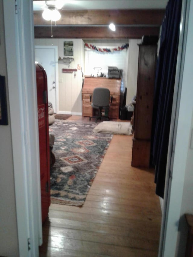 701 Spears Ave, Crane, MO 65633 - hall featuring hardwood / wood-style flooring