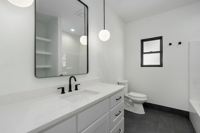 2124 N Silver Charm Ave, Springfield, MO 65802 - full bath with vanity, a tub to relax in, and tile patterned floors