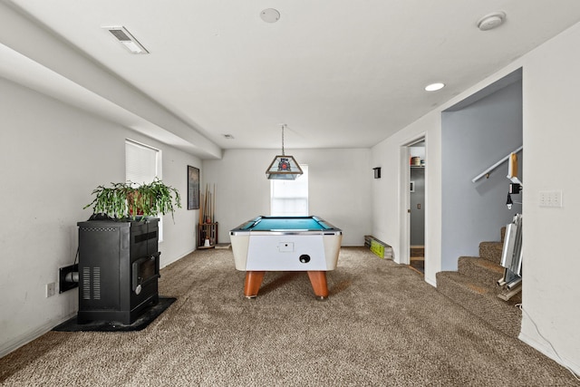 280 Quail Run Rd, Branson, MO 65616 - rec room featuring carpet flooring and pool table