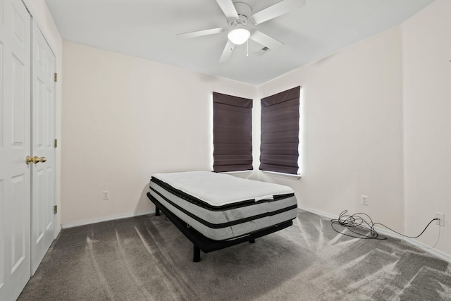 280 Quail Run Rd, Branson, MO 65616 - carpeted bedroom featuring baseboards and a ceiling fan
