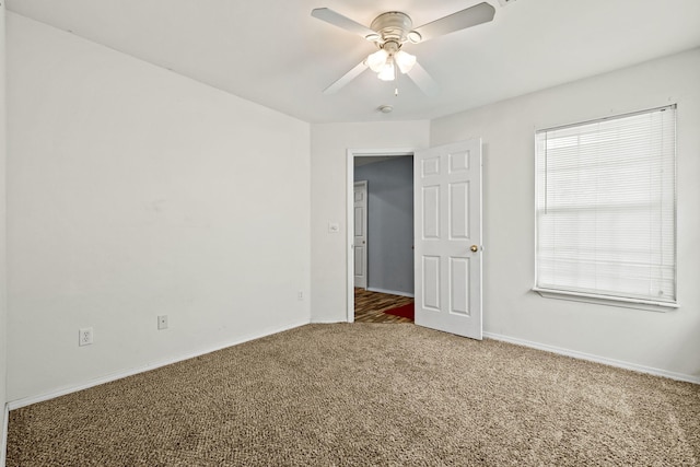 280 Quail Run Rd, Branson, MO 65616 - carpeted spare room featuring baseboards and ceiling fan