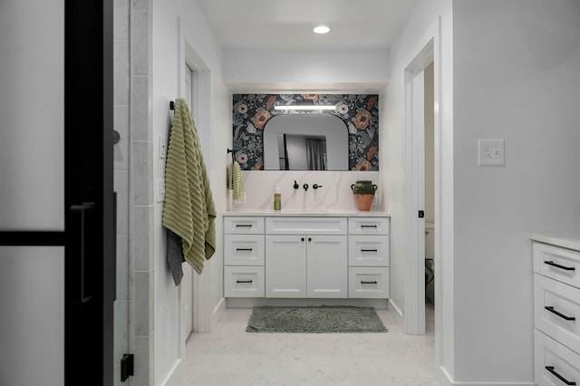 12451 State Highway 174, Billings, MO 65610 - full bathroom with vanity and recessed lighting