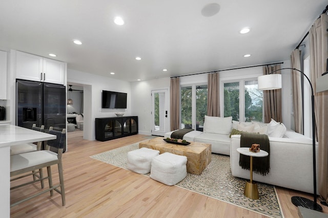 12451 State Highway 174, Billings, MO 65610 - living room featuring light wood finished floors and recessed lighting