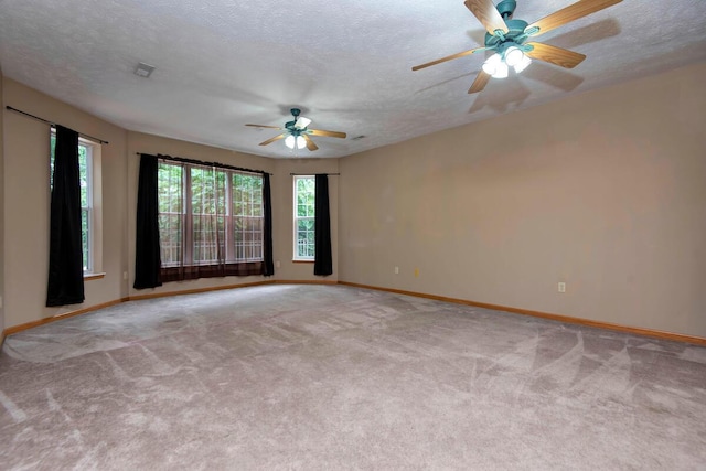 1108 N 18th Ave, Ozark, MO 65721 - carpeted empty room with ceiling fan and a textured ceiling