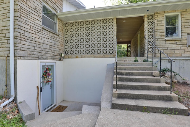 2225 N Plainview Ave, Springfield, MO 65803 - property entrance featuring stone siding and covered porch