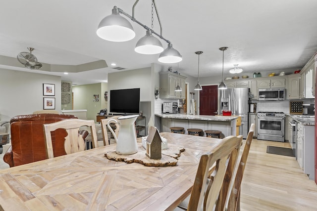 11996 N Farm Rd Unit 119, Brighton, MO 65617 - dining room featuring light wood-style flooring and recessed lighting