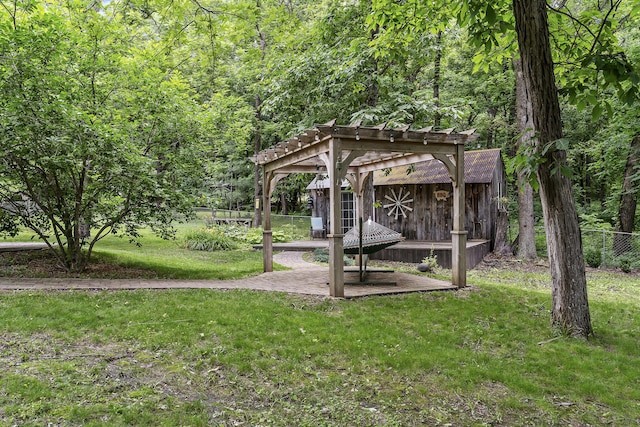 11996 N Farm Rd Unit 119, Brighton, MO 65617 - view of yard featuring a forest view
