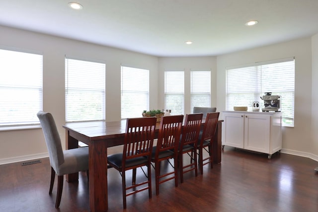 185 Tanner Rd, Branson, MO 65616 - dining space with dark wood-type flooring and recessed lighting