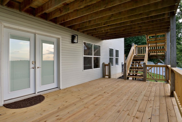 185 Tanner Rd, Branson, MO 65616 - wooden terrace featuring stairs