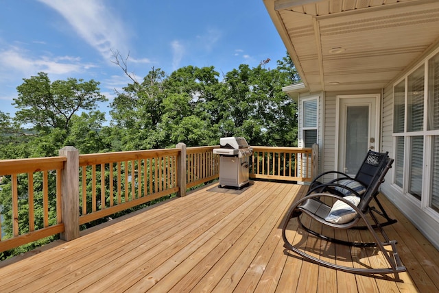 185 Tanner Rd, Branson, MO 65616 - wooden deck with grilling area
