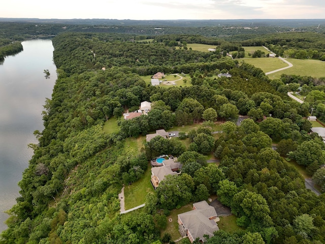 185 Tanner Rd, Branson, MO 65616 - view of property location featuring a large body of water and a heavily wooded area
