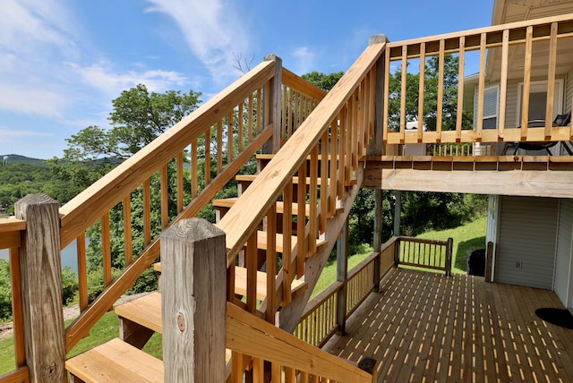 185 Tanner Rd, Branson, MO 65616 - wooden deck with stairs
