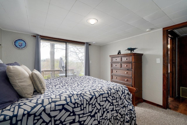 901 S 5th St, Ozark, MO 65721 - carpeted bedroom with access to exterior and baseboards