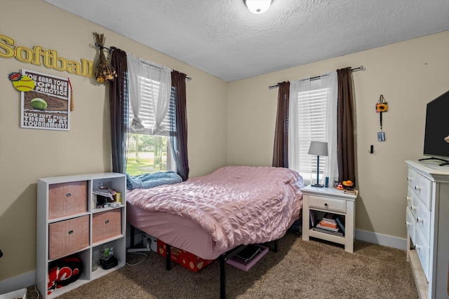 720 E Burford St, Marshfield, MO 65706 - carpeted bedroom with multiple windows and a textured ceiling