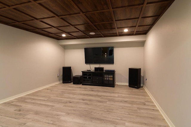 147 River Bluff Dr, Branson, MO 65616 - living area featuring wooden ceiling, wood finished floors, and recessed lighting