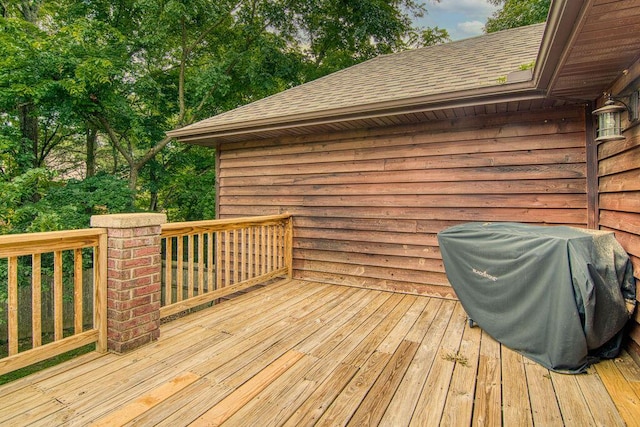 147 River Bluff Dr, Branson, MO 65616 - wooden deck featuring grilling area