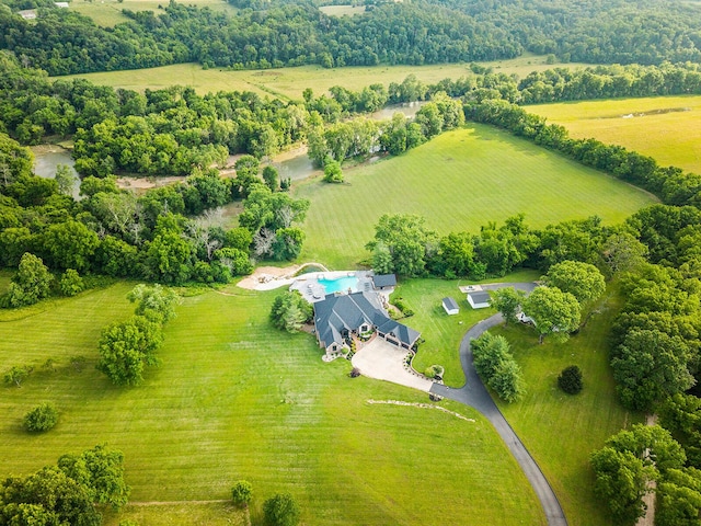 621 S Woodhaven Rd, Nixa, MO 65714 - overview of rural landscape with a pool