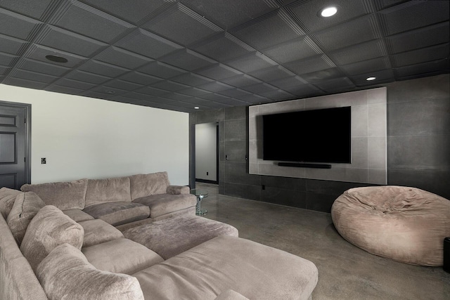 621 S Woodhaven Rd, Nixa, MO 65714 - living room featuring finished concrete flooring and recessed lighting