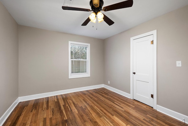 621 S Woodhaven Rd, Nixa, MO 65714 - unfurnished room with hardwood / wood-style floors and a ceiling fan