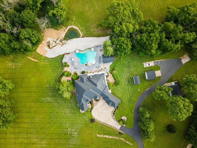 621 S Woodhaven Rd, Nixa, MO 65714 - bird's eye view of a pool area