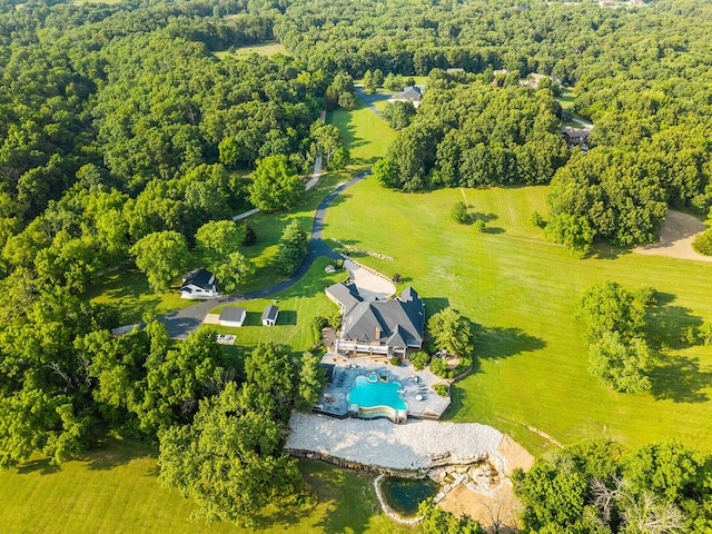 621 S Woodhaven Rd, Nixa, MO 65714 - drone / aerial view of a pool area