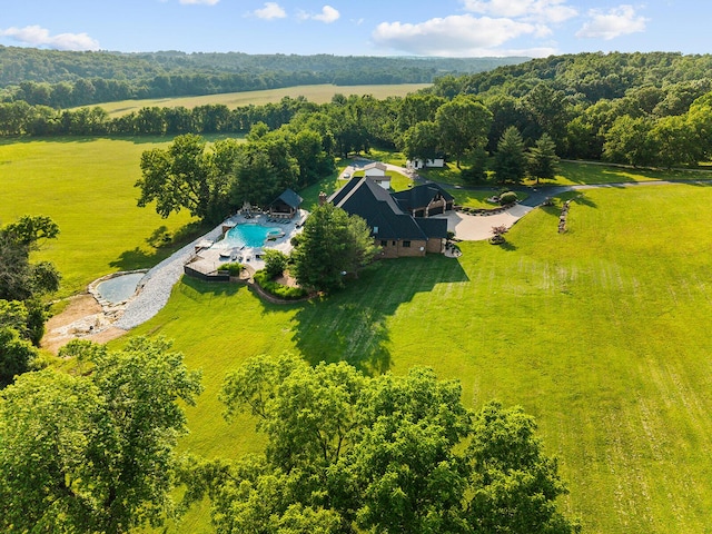 621 S Woodhaven Rd, Nixa, MO 65714 - view of rural area featuring a forest and a pool