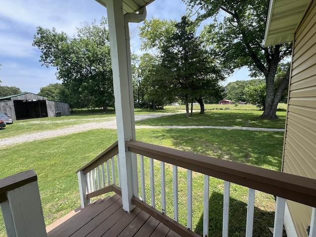 2191 County Road 2790, Mountain View, MO 65548 - wooden porch featuring a lawn