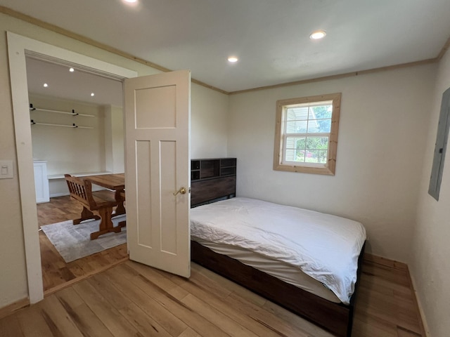 2191 County Road 2790, Mountain View, MO 65548 - bedroom with light wood-style flooring and recessed lighting