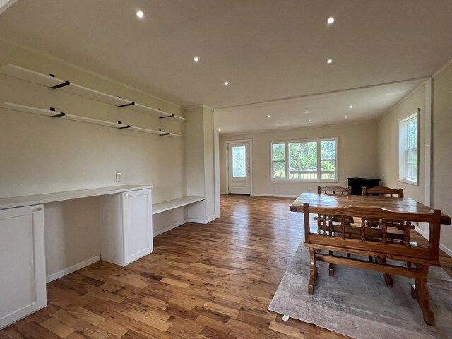 2191 County Road 2790, Mountain View, MO 65548 - dining area featuring light wood-style flooring, an office area, and recessed lighting