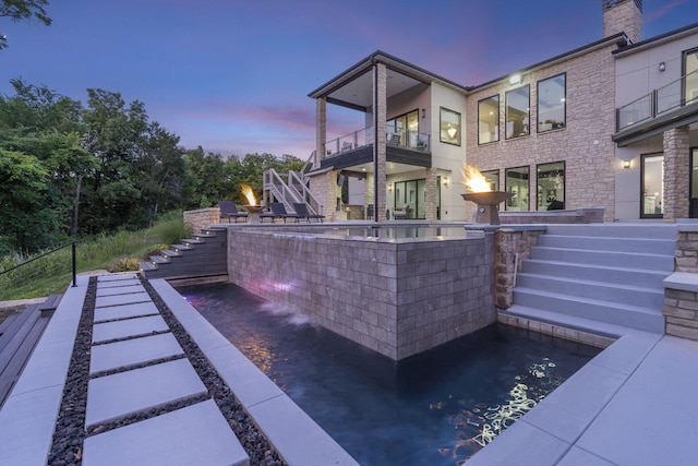 5817 E Summit View Dr, Springfield, MO 65809 - view of pool with stairs