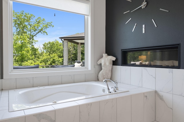 5817 E Summit View Dr, Springfield, MO 65809 - bathroom featuring a garden tub