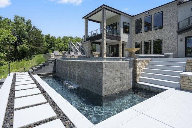 5817 E Summit View Dr, Springfield, MO 65809 - view of pool with stairs