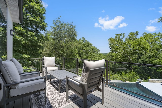 5817 E Summit View Dr, Springfield, MO 65809 - view of wooden terrace