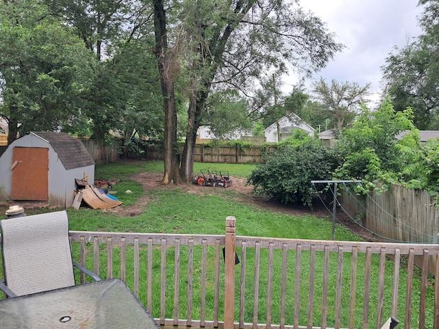 2412 W Olive St, Springfield, MO 65802 - fenced backyard with a storage shed